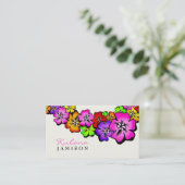 311の花のシャワーのレイのクリーム 名刺 (スタンド正面)