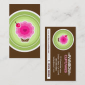 311の虹のカップケーキの名刺 名刺 (正面/裏面)