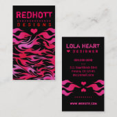 311の赤いHOTTの炎 名刺 (正面/裏面)