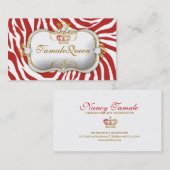 311の赤のHottの女王 名刺 (正面/裏面)