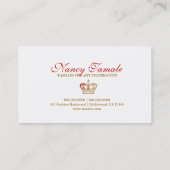 311の赤のHottの女王 名刺 (裏面)