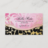 311のBodaciousブティックの金ヒョウの点 名刺 (裏面)