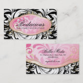 311のBodacious物惜しみしないブティックのヒョウの点 名刺 (正面/裏面)