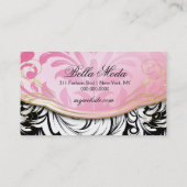 311のBodacious物惜しみしないブティックのヒョウの点 名刺 (裏面)