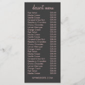 311のHauteのカップケーキの水玉模様のピンク メニュー (裏面)