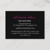 311のTresのシックなピンクのストライプのネイルの技術 名刺 (裏面)