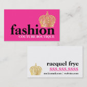 311はっきりしたなファッションのブティックのティアラ 名刺 (正面/裏面)