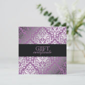 311まぶしいダマスクパープルプルプルプルシューのギフト券 (スタンド正面)