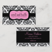 311イベント及びざわめきの白のダマスク織 名刺 (正面/裏面)