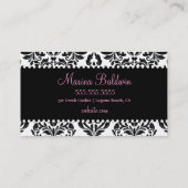 311イベント及びざわめきの白のダマスク織 名刺 (裏面)