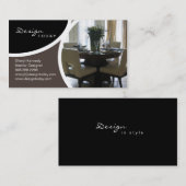 311インテリア・デザインの足場のモダンな名刺 名刺 (正面/裏面)