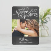 311ウアーファーストク結婚したリスマスホリデーカードチョーク シーズンカード (スタンド正面)