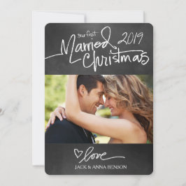 311ウアーファーストク結婚したリスマスホリデーカードチョーク シーズンカード