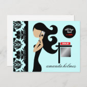 311エステ実在ートブルファッショニスタネットブルー ポストカード (正面/裏面)