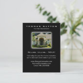 311エステ実在ートポストカードラグジュアリーホームイエロー ポストカード (スタンド正面)