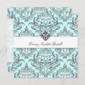 311エミーの空のダマスク織の招待状 招待状 (正面/裏面)