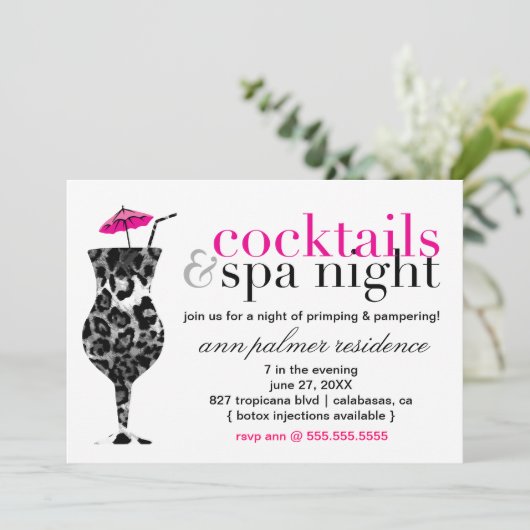 311カクテル&スパ 招待状 (スタンド正面)