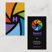 311カメラは|のカラフルな紫色を用意します 名刺 (正面/裏面)