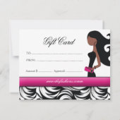 311ギフトファッショニスタカードアフリカ系アメリカ人 (裏面)