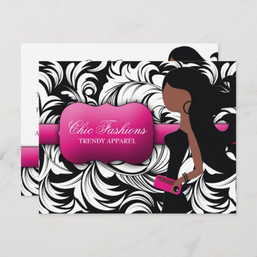 311ギフトファッショニスタカードアフリカ系アメリカ人 (正面/裏面)