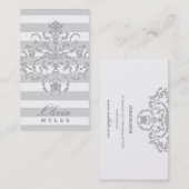 311クラシックの金属灰色の海里の銀 名刺 (正面/裏面)