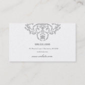 311クラシックの金属灰色の海里の銀 名刺 (裏面)