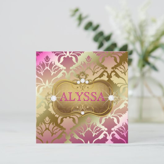 311グラマラーゴールデンピンクダマスク40と素晴らしい 招待状 (スタンド正面)