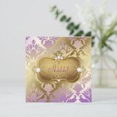 311グラマーな薄紫ダマスクの驚き 招待状 (スタンド正面)