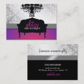 311グリジーシックブティックパープルラディアンス 名刺 (正面/裏面)