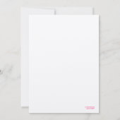 311グリッジスパークルバチェロレッテブラックキスメタル 招待状 (裏面)