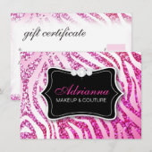 311グリッターゼブラピンクギフト券 (正面/裏面)