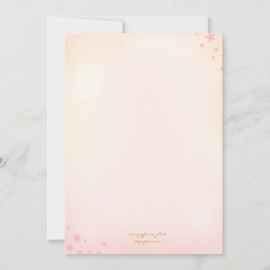 311グリッタートゥインクルトゥーズダンサー招待状 招待状 (裏面)