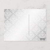 311グリッツィシックブティックパープルポストカード ポストカード (裏面)