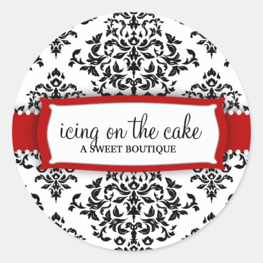 311ケーキのアイシングさくらんぼ ラウンドシール (正面)