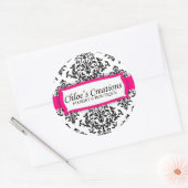 311ケーキのアイシング – イチゴ ラウンドシール (封筒)