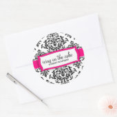 311ケーキのイチゴのアイシング ラウンドシール (封筒)