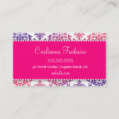 311ケーキピンクラベンダーのアイシング 名刺 (裏面)