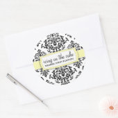 311ケーキレモンステッカーのアイシング ラウンドシール (封筒)