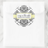 311ケーキレモンステッカーのアイシング ラウンドシール (バッグ)