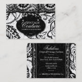 311シックで及びレースのようなぽっちゃりした名刺 名刺 (正面/裏面)