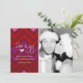 311シメリーェブロンホリデーフォトカード シーズンカード (スタンド正面)