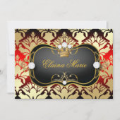 311ジェットブラックチャオベラさくらんぼサス誕生日 招待状 (正面)