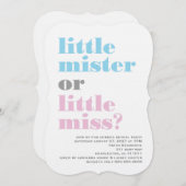 311ジェンダーがリトルミスターリトルを明か恋しく思す 招待状 (正面/裏面)