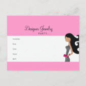 311ジュエリーのパーティーの郵便はがき インビテーションポストカード (裏面)