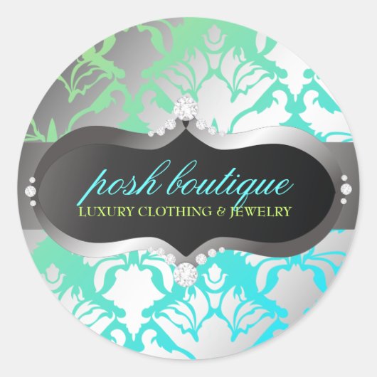 311ゼオパルト徴候とダマスクきらめく海ライム ラウンドシール (正面)