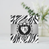 311ゼブラ·ティーク·キス·クイーンオブ·ハートズSweet16 招待状 (スタンド正面)