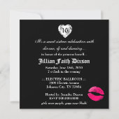 311ゼブラ·ティーク·キス·クイーンオブ·ハートズSweet16 招待状 (裏面)