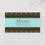 311ターコイズの渦巻形のな菓子も 名刺 (裏面)