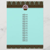 311ターコイズ&パープルスイ渦巻形のート チラシ (正面)