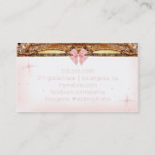 311ダイヤモンドの私室の写真撮影のテンプレート 名刺 (裏面)